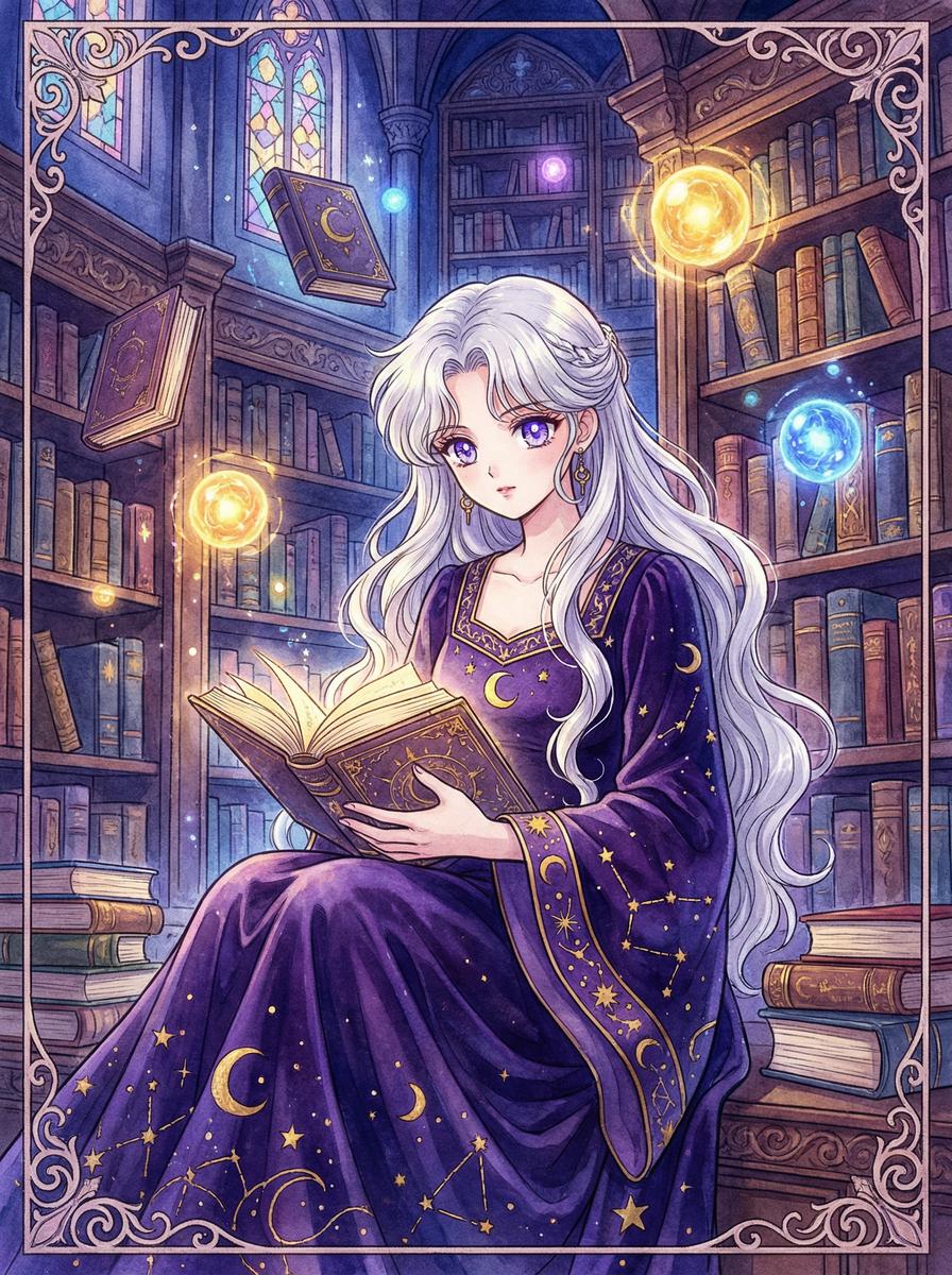 网红主播 - 神秘魔法图书馆动漫