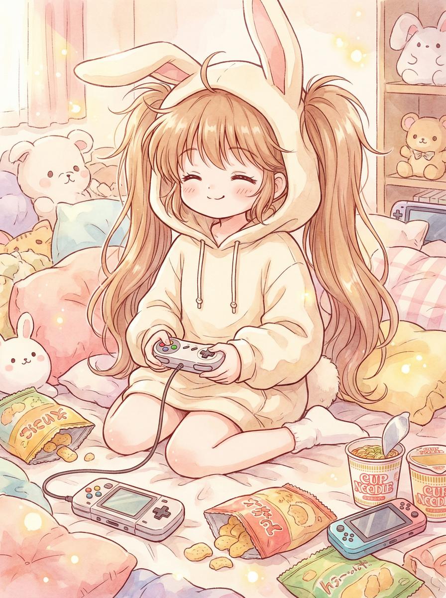 网红主播 - 双叶杏可爱日常动漫