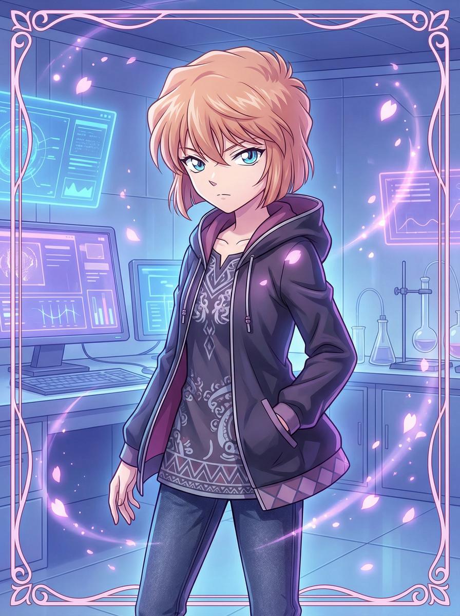 网红主播 - 灰原哀经典动漫场景